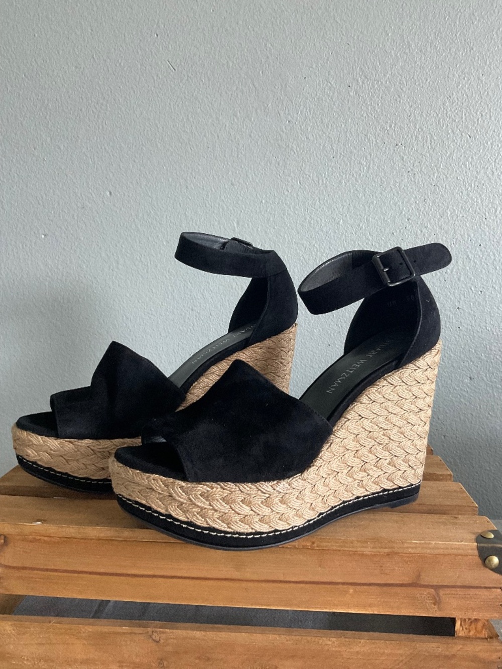 STUART WEITZMAN SOHO/SOHOGAL ESPADRILLE WEDGE SANDAL